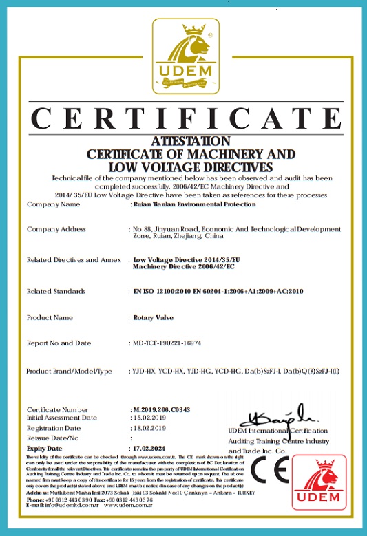 New CE certificate