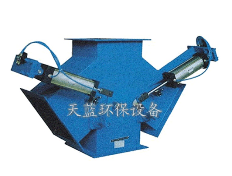 Pneumatic four way distributing valve